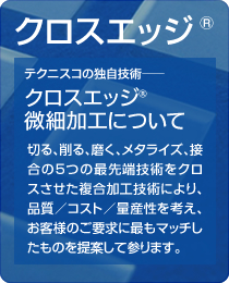 クロスエッジ®微細加工について