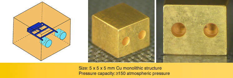 High pressure Seamless microchannels