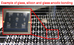 Anodic bonding of glass to silicon